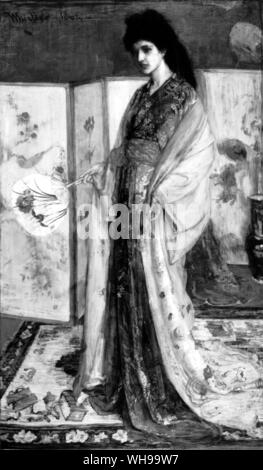 'La Princesse du Pays de Porcelaine" da Whistler, 1864: un molto influente immagine Foto Stock