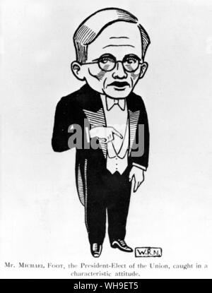 Michael Foot (1913- ) del partito laburista britannico del politico e scrittore.leader del partito laburista dal 1980-83. Foto Stock