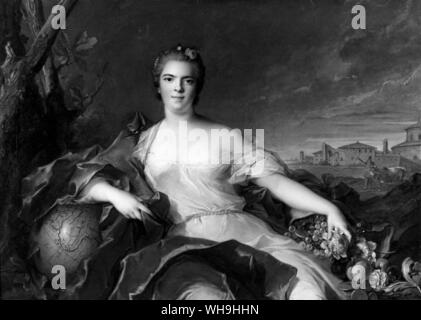 Mme Louise Elisabeth de France. Bambino di la duchesse de Parme da Nattier. Foto Stock