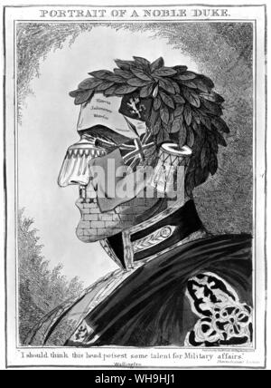 Ritratto del duca di Wellington, 1829. Arthur Wellesley (1769-1852), primo duca di Wellington, soldato britannico e Tory politico. Foto Stock