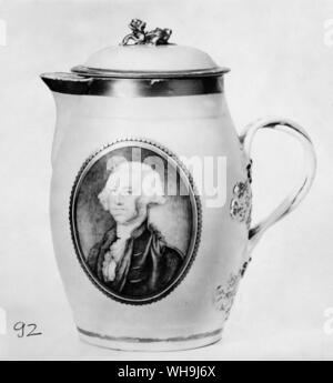 George Washington (1732-99), il comandante delle forze americane durante la guerra rivoluzionaria americana e primo presidente degli Stati Uniti d'America. Foto Stock