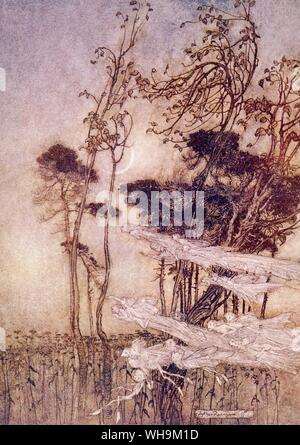 Arthur Rackham fate in una notte di mezza estate sogno 1908 Foto Stock