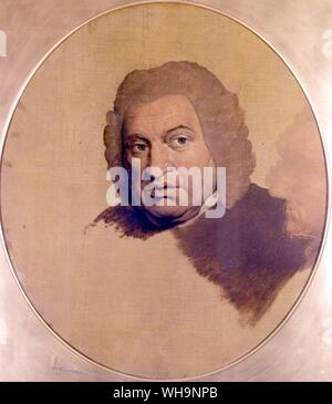 Dr Samuel Johnson (1709-1784) noto come Dr Johnson inglese lessicografo, autore e critico Foto Stock