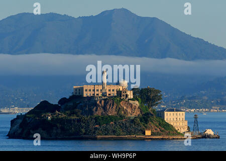 Isola di Alcatraz a San Francisco, California, Stati Uniti d'America, America del Nord Foto Stock