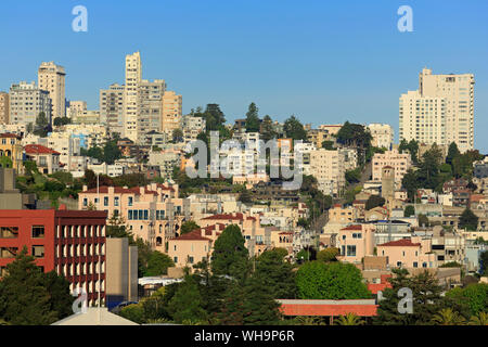 Skyline di San Francisco, California, Stati Uniti d'America, America del Nord Foto Stock