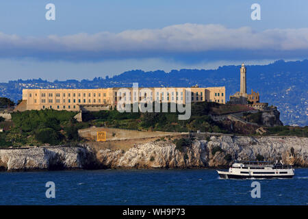 Isola di Alcatraz a San Francisco, California, Stati Uniti d'America, America del Nord Foto Stock