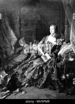 Madame de Pompadour da Francois Boucher, 1758 Foto Stock