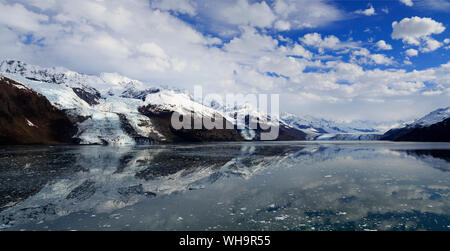 Il ghiacciaio di Harvard College Fjord, a sud-est di Alaska, Stati Uniti d'America, America del Nord Foto Stock