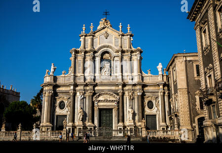 Santa Agata Basilica-cattedrale, Catania, Sicilia, Italia, Europa Foto Stock