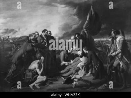 La morte di Wolfe nel 1759. Da Benjamin West (1738-1820 Foto Stock