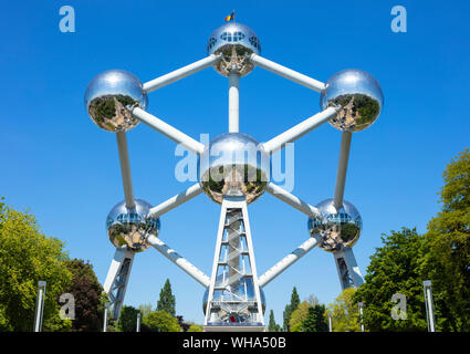 Atomium di Bruxelles, Square de l'Atomium, Boulevard de Centaire, Bruxelles, Belgio, Europa Foto Stock