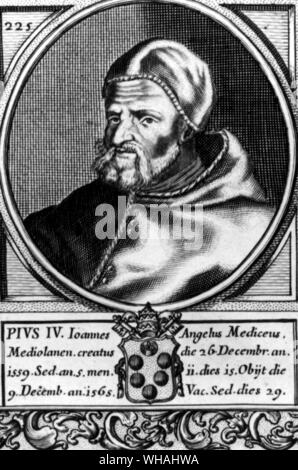 Papa Pio IV Pio IV (orig. Giovanni Angelo de' Medici) Italiano Papa 1559-1565  1499-1565 . . Foto Stock