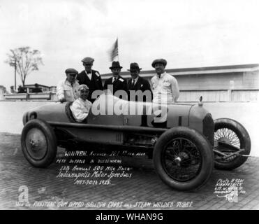 Pete Depalo 1925 Duesenberg vincitore XIII ANNUALE DI 500 MIGLIA RACE Motor Speedway di Indianapolis 30 Maggio 1925 Foto Stock