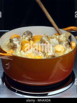 Stufato di coniglio in sidro Foto Stock