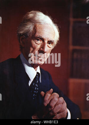 Bernard Russell : Bertrand Arthur William Russell , la terza Earl Russell ( 1872 - 1970 ) . Foto Stock