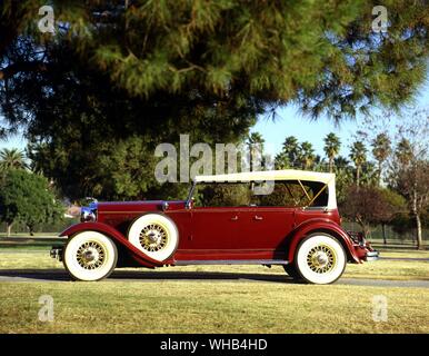 1931 - auto Lincoln modello K Sport Phaeton duello cruscotto quattro porte - Nella mitologia greca, Phaëton o Phaethon era il figlio di Helios (Phoebus, quella brillante) . Foto Stock