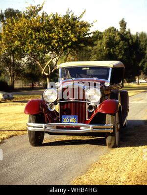 1931 - auto Lincoln modello K Sport Phaeton duello cruscotto quattro porte - Nella mitologia greca, Phaëton o Phaethon era il figlio di Helios (Phoebus, quella brillante) . Foto Stock