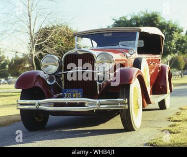 1931 - auto Lincoln modello K Sport Phaeton duello cruscotto quattro porte - Nella mitologia greca, Phaëton o Phaethon era il figlio di Helios (Phoebus, quella brillante) . Foto Stock