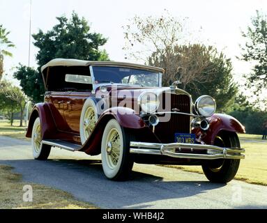 1931 - auto Lincoln modello K Sport Phaeton duello cruscotto quattro porte - Nella mitologia greca, Phaëton o Phaethon era il figlio di Helios (Phoebus, quella brillante) . Foto Stock