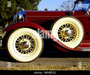 1931 - auto Lincoln modello K Sport Phaeton duello cruscotto quattro porte - Nella mitologia greca, Phaëton o Phaethon era il figlio di Helios (Phoebus, quella brillante) . Foto Stock