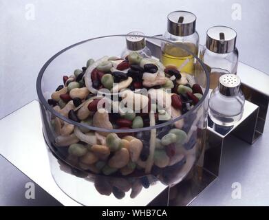 Insalata di fagioli. Foto Stock