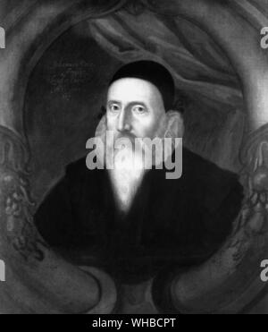 John Dee - astrologo , invecchiato 67 amico e consulente per la Regina Elisabetta . William Shakespeare maggio hanno modellato il personaggio di Prospero nella tempesta su di lui . 1594 Foto Stock