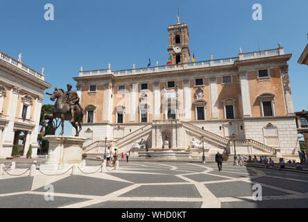 Palazzo Senatorio a Roma, Italia Foto Stock