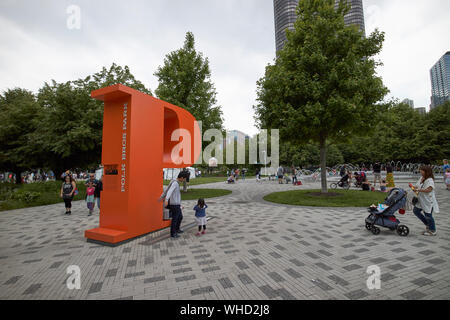 Polk bros park vicino a Navy Pier di chicago, illinois, Stati Uniti d'America Foto Stock