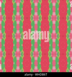 Abstract seamless pattern con medie mare verde scuro, khaki e rosso indiano colori. infinite texture di sfondo, Creative o il design di moda. Foto Stock