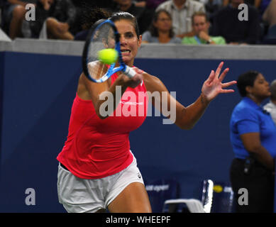 Flushing Meadows New York US Open Tennis Day 5 01/09/2019 Julia Goerges (GER) perde il quarto round match foto Roger Parker International Sports Fotos Ltd/Alamy Live News Foto Stock