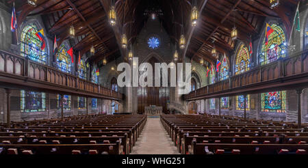 Interno della prima Chiesa Presbiteriana sulla Sesta Avenue nel centro di Pittsburgh, Pennsylvania Foto Stock