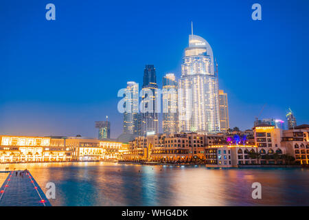 DUBAI, Emirati Arabi Uniti - 25 febbraio 2019: Il Dubai Mall è il secondo centro commerciale più grande del mondo si trova a Dubai negli Emirati arabi uniti Foto Stock