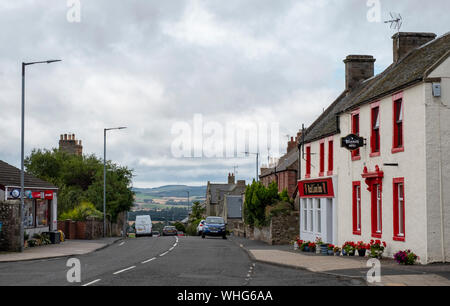 Main Street West End Chirnside, Berwickshire, Scozia Foto Stock