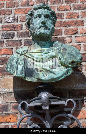 Busto in Copenhagen, Danimarca Foto Stock