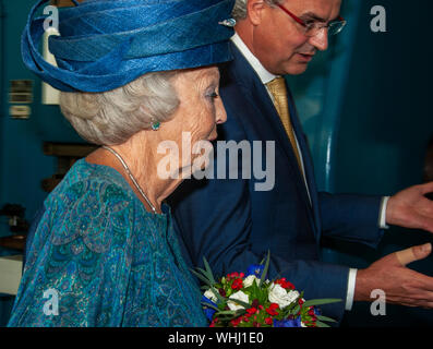 Il Royal Dutch Mint (KNM), Utrecht, Paesi Bassi. Sabato 31 Agosto, 2019. Sua Altezza Reale la Principessa Beatrice dei Paesi Bassi, questa mattina Foto Stock