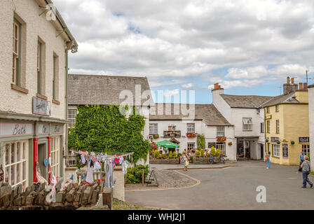 Hawkshead è un villaggio nel Distretto dei Laghi, Cumbria, Inghilterra. Foto Stock