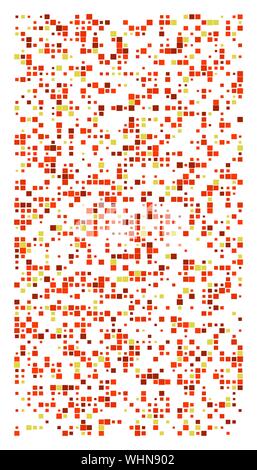 Piazze casuale mosaico. Disturbato, frammentazione design dei mezzitoni. La distribuzione casuale di forma quadrata. Matrice irregolare, griglia mesh. Matrice di ran Illustrazione Vettoriale