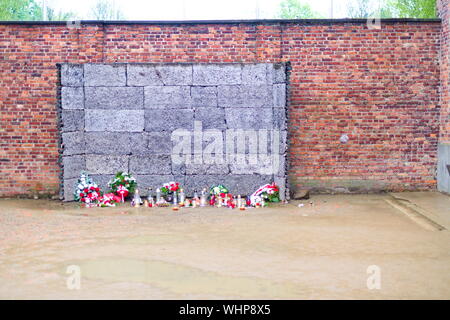 Memoriale a Kazimierz nel quartiere ebraico, Cracovia, Polonia Foto Stock