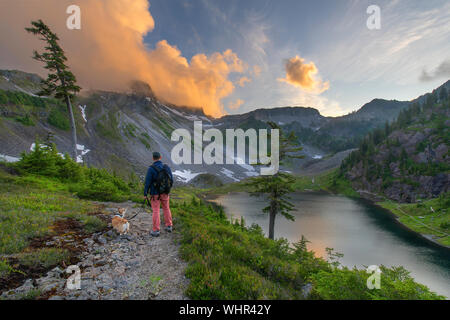 Mount Baker Snoqualmie deserto nello Stato di Washington Foto Stock