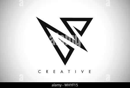 Lettera V logo. Creative V lettera icona Logo Design con la linea del monogramma di illustrazione vettoriale. Lettera V Logo Illustrazione Vettoriale