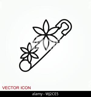 Spilla icona. Design piatto isolato illustrazioni vettoriali Illustrazione Vettoriale