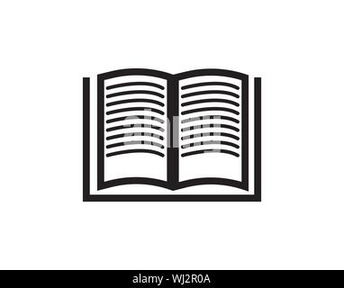 Icona a forma di libro vettore solido, illustrazione, il pittogramma isolato su bianco - Vettore Illustrazione Vettoriale