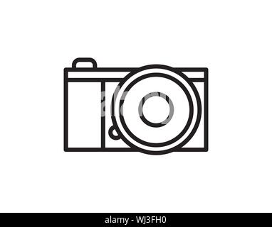 La foto o l'icona della fotocamera. Fotografia del vettore - Vettore Illustrazione Vettoriale