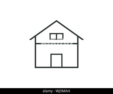 Icona Home illustrazione vettoriale - sito web o immobiliare di immagine vettoriale Illustrazione Vettoriale