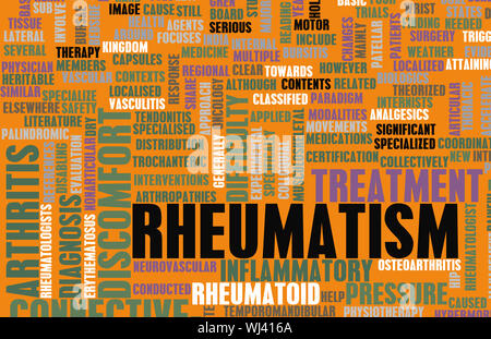 Reumatismi come una condizione medica nel concetto Foto Stock