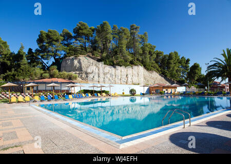 Piccola piscina in hotel Foto Stock