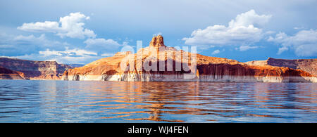 Vista panoramica sul lago Powell, Pagina, USA Foto Stock