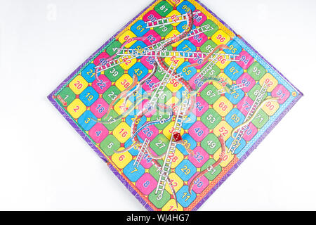 I serpenti e scale gioco di bordo Foto Stock