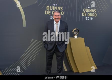 Lisbona, Portogallo. 02Sep, 2019. Settembre 02, 2019. Lisbona, Portogallo. Ex allenatore del Portogallo Toni durante la Quinas de Ouro Awards 2019 Credit: Alexandre de Sousa/Alamy Live News Foto Stock