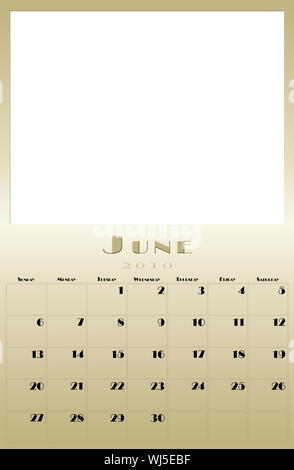 Ogni mese dell'anno 2010 il calendario Foto Stock